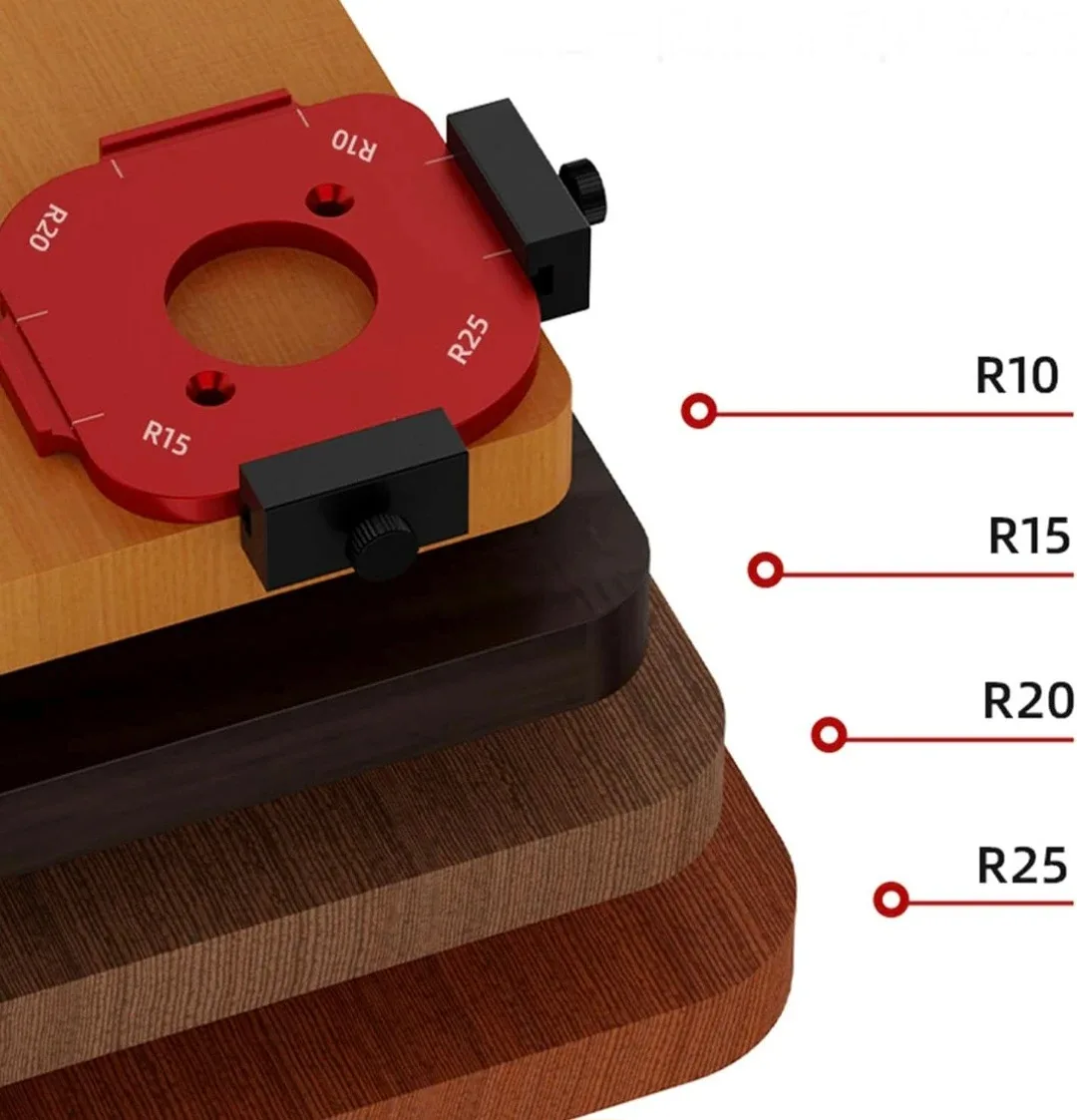 4 in 1 Corner Radius Round Router Jig 10-25R image indicator(4)