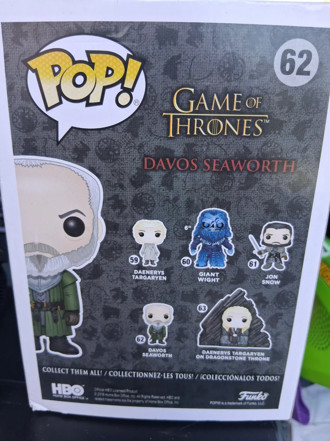 Funko Pop! Game of Thrones Davos Seaworth #62 image indicator(2)