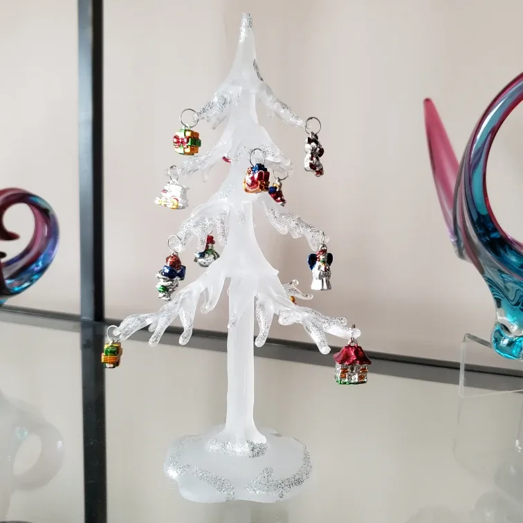 Glass Christmas Tree with Ornaments image indicator(4)