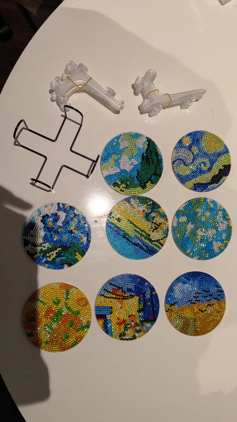 Diamond Painting Coasters with Stands image indicator(2)