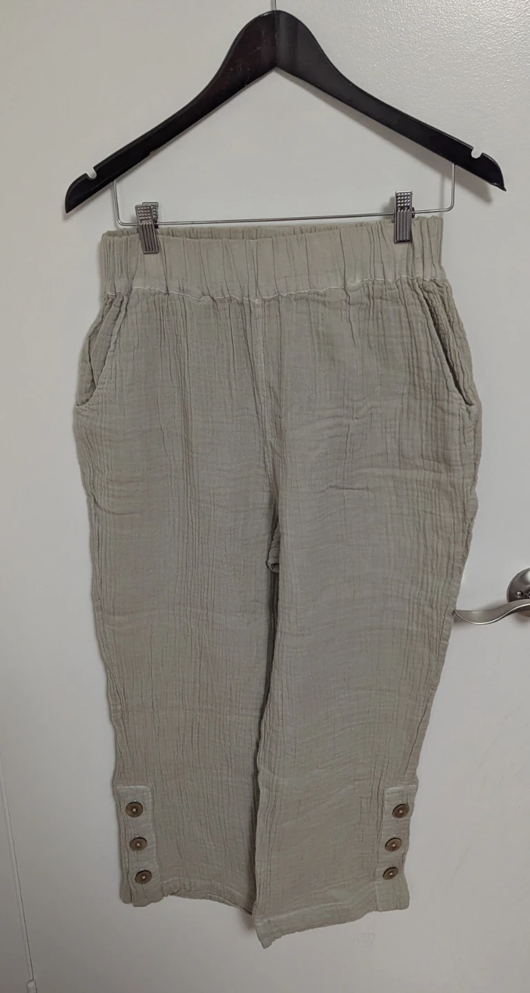 Brand New The Post Office Sandy Crop Pant Chalk - Women's Small