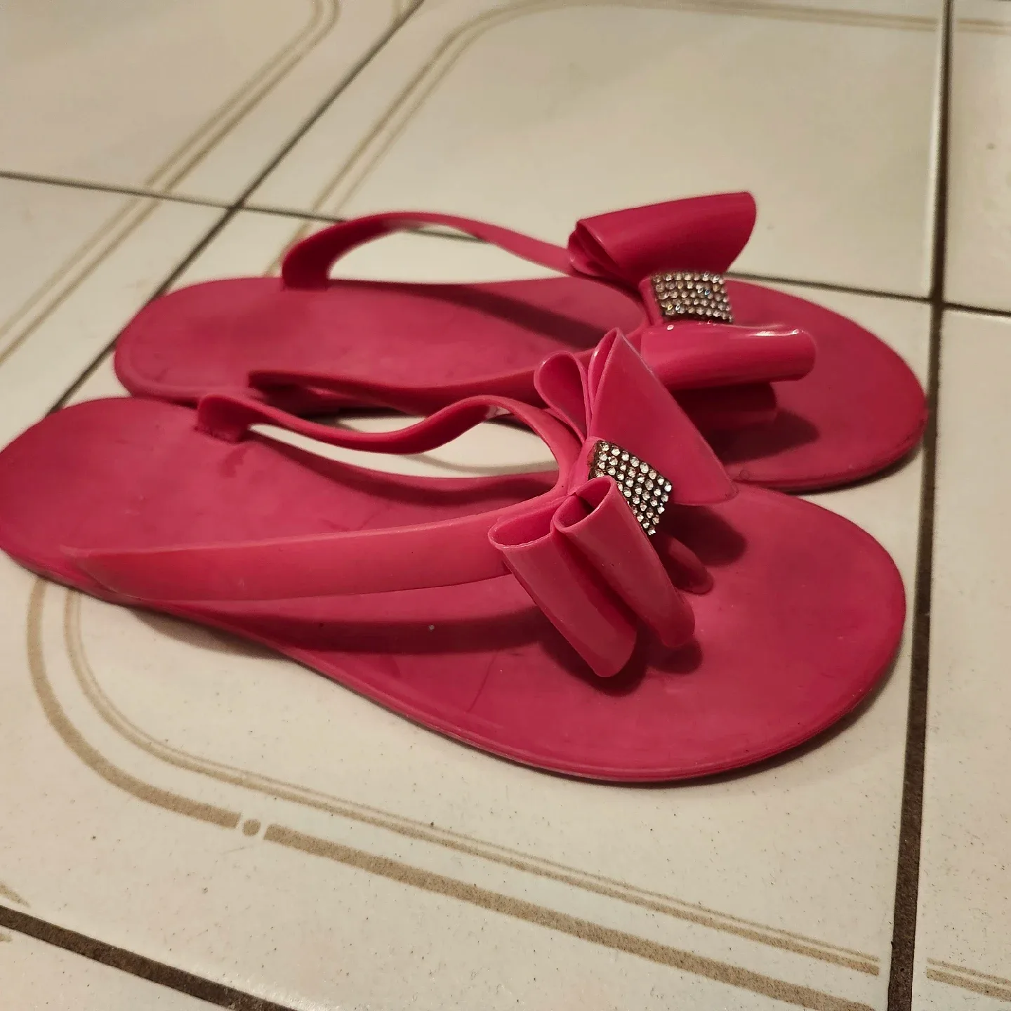 Ted Baker Pink Jelly Flip Flops - Size 37 thumbnail