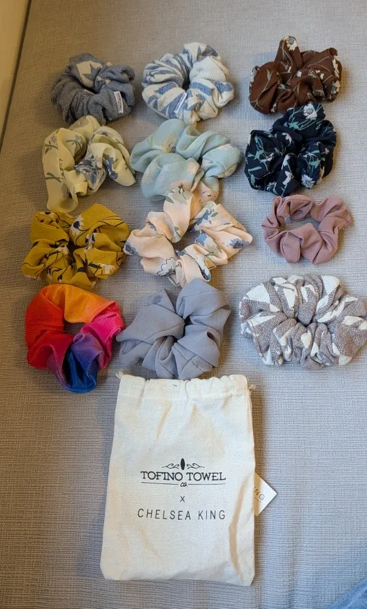 Brand New Tofino Towel Co. x Chelsea King Scrunchies