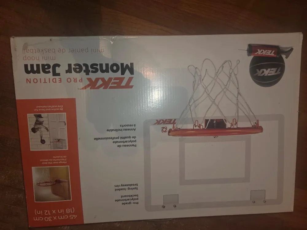 TEKK Monster Jam Mini Basketball Hoop - New in Box!