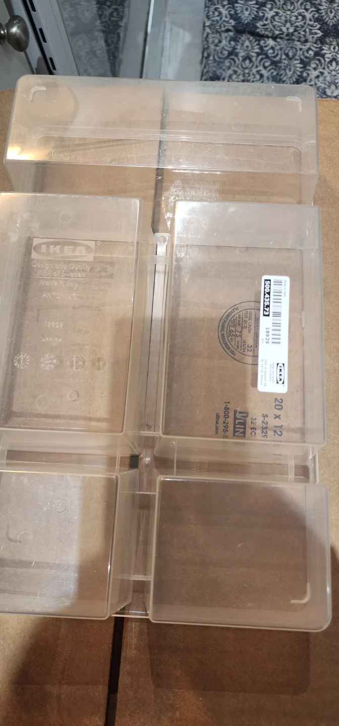 IKEA Antonius Storage Box - Clear - 20x12" - photo 3