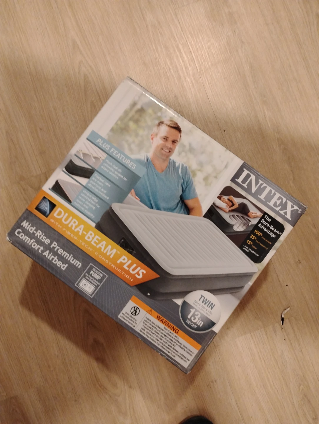 Intex Dura-Beam Plus Twin Airbed - 13in Height