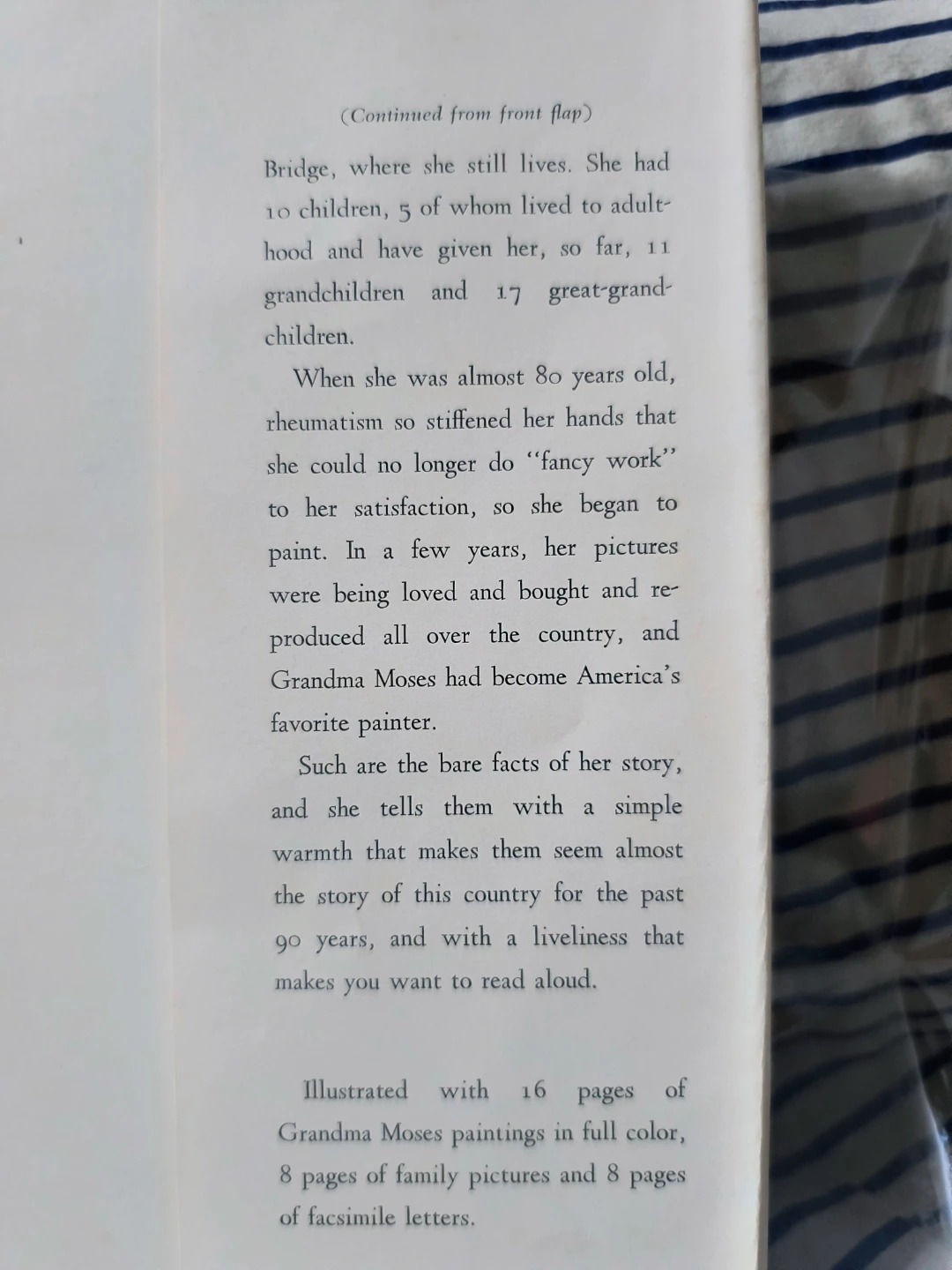 Grandma Moses: My Life's History, First Edition, Hardback - photo 3