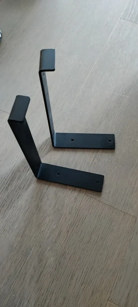 Shelf Bracket 10" x 5.5" - black heavy duty  - 10pc available image indicator(6)