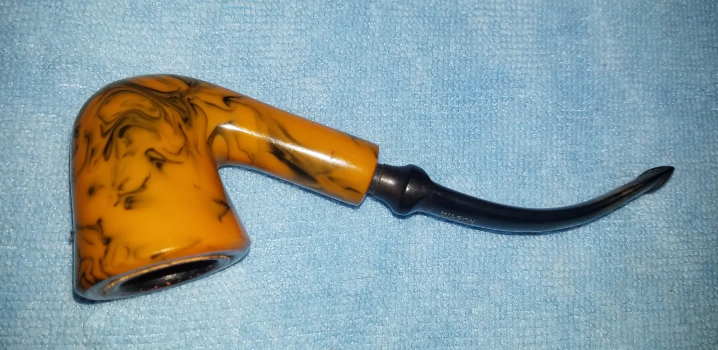 Vintage 1970's Hilson Fantasia Meershaum Lined Pipe image indicator(4)