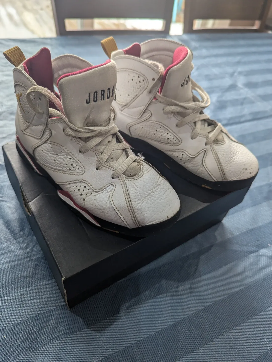 Air Jordan 7 Retro White Cardinal image indicator(2)