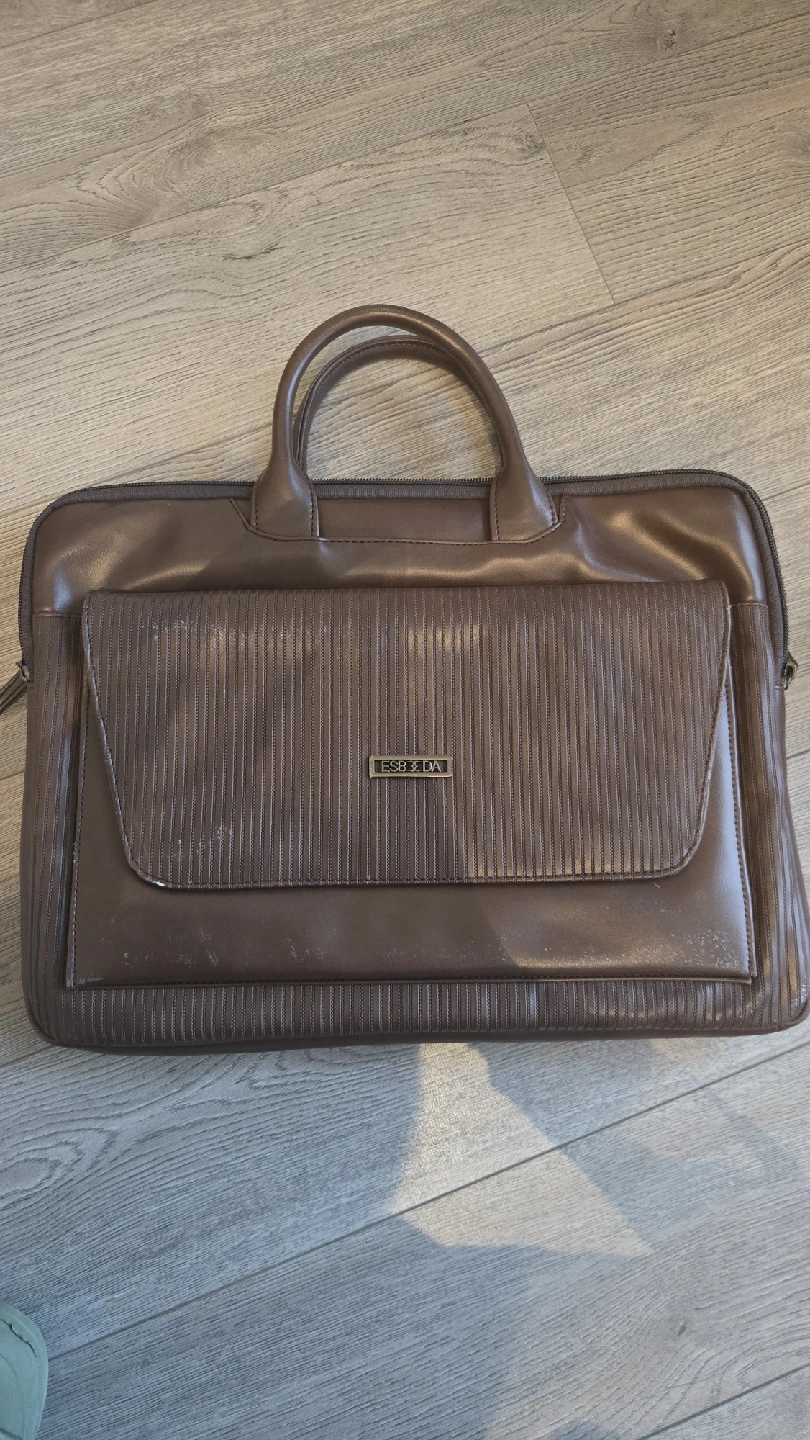 Esbeda Brown Original Leather Laptop Bag - photo 3