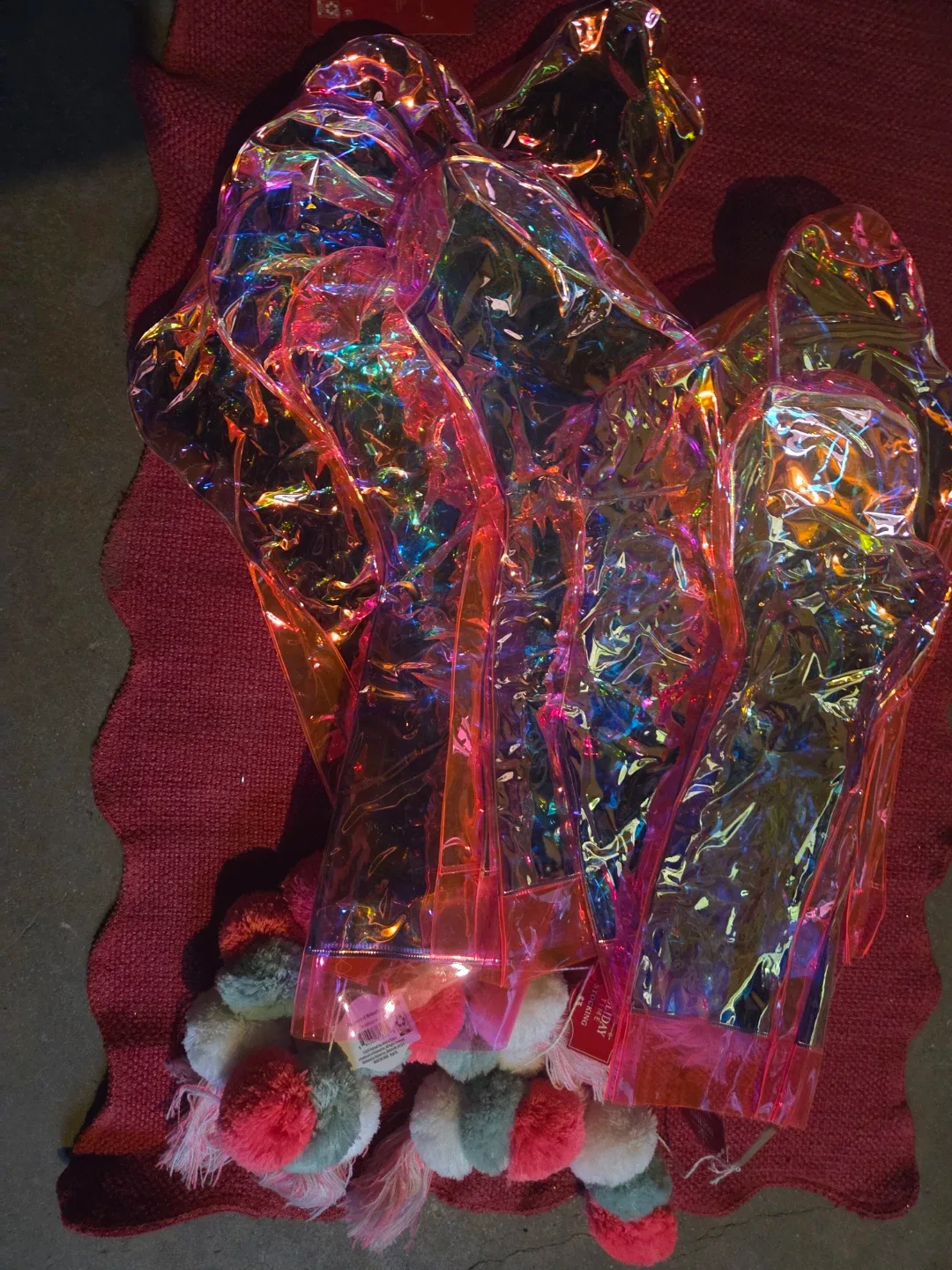 Holographic Rain Poncho - New in Package! thumbnail