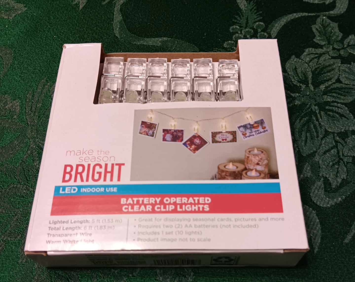 Make the Season Bright LED Clip Lights - New
