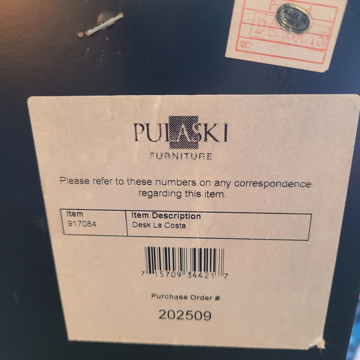 Pulaski Furniture Desk La Costa for $100! - photo 5