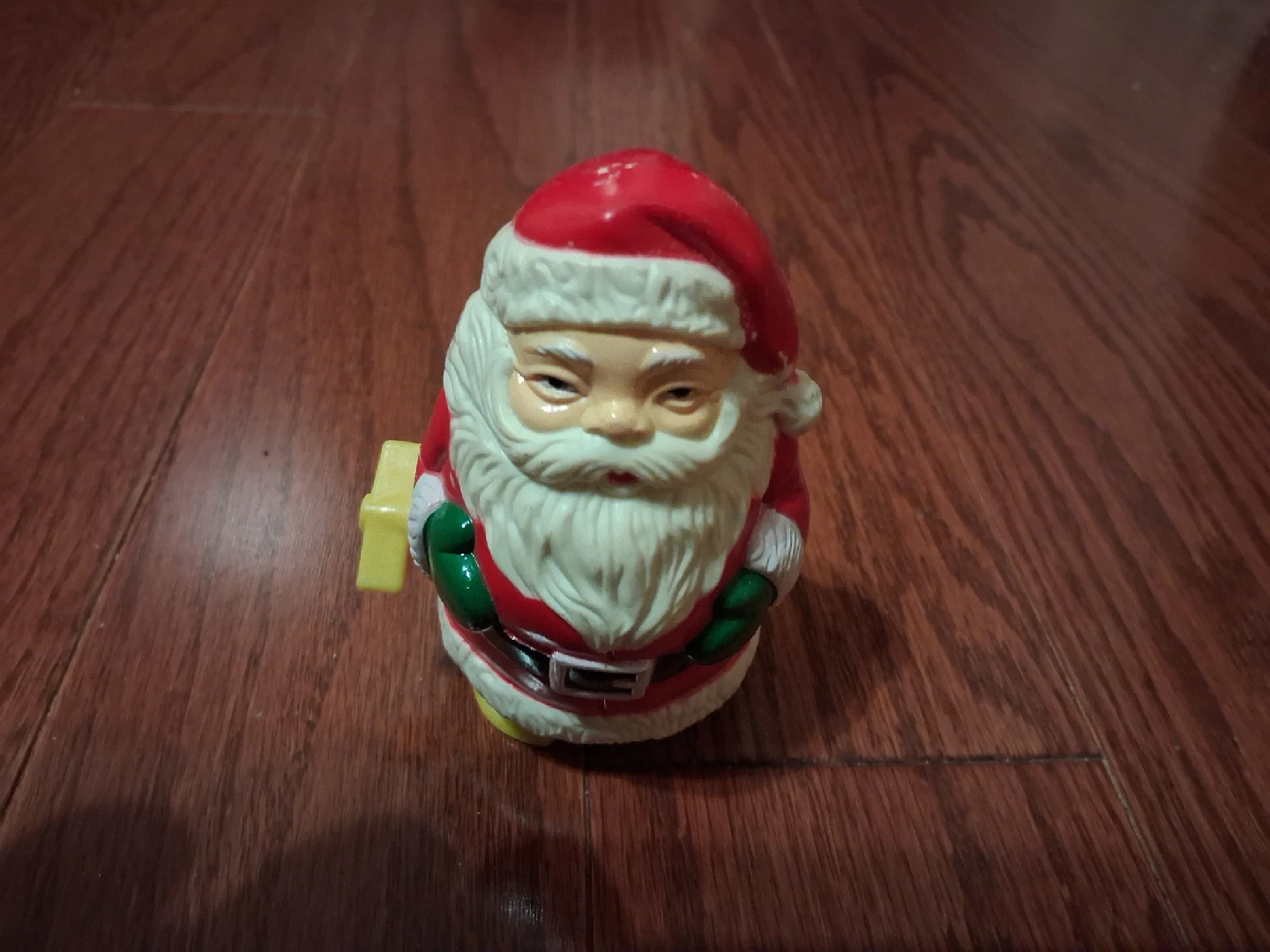 Vintage plastic wind-up Santa Claus toy