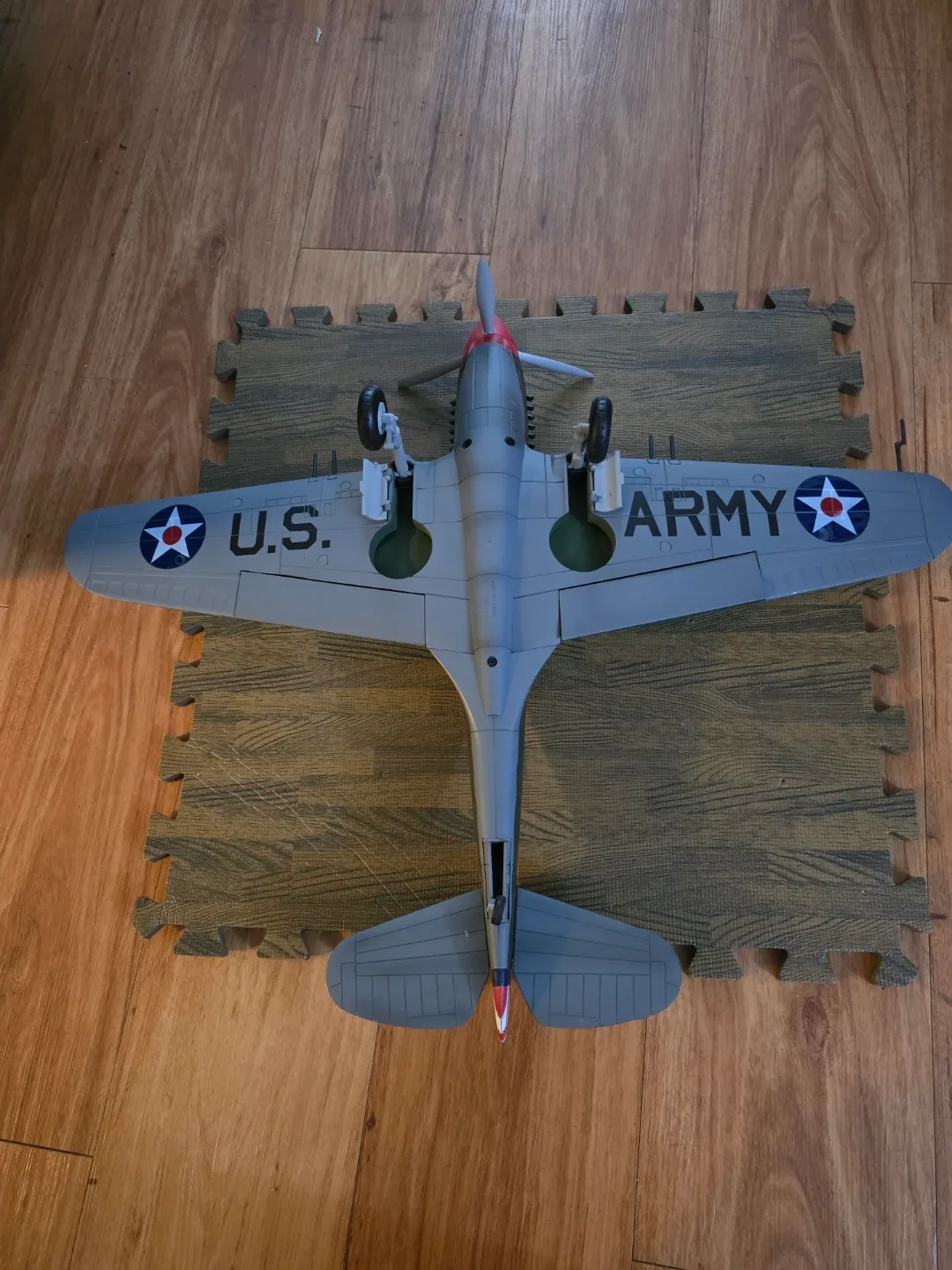 Vintage US Army P-40 Warhawk Airplane Model image indicator(3)