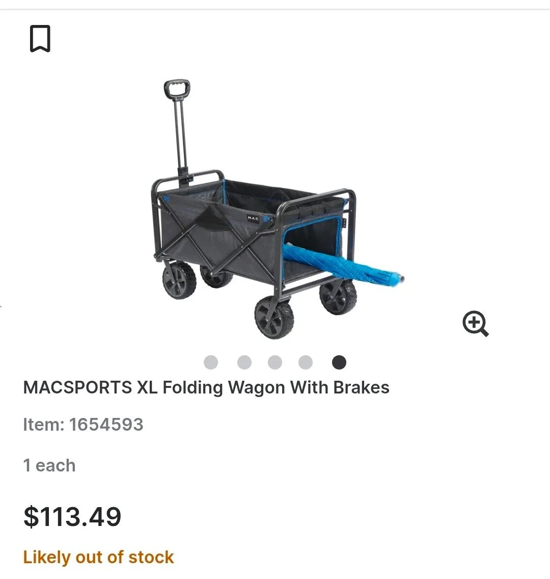 MACSPORTS XL Folding Wagon With Brakes image indicator(3)