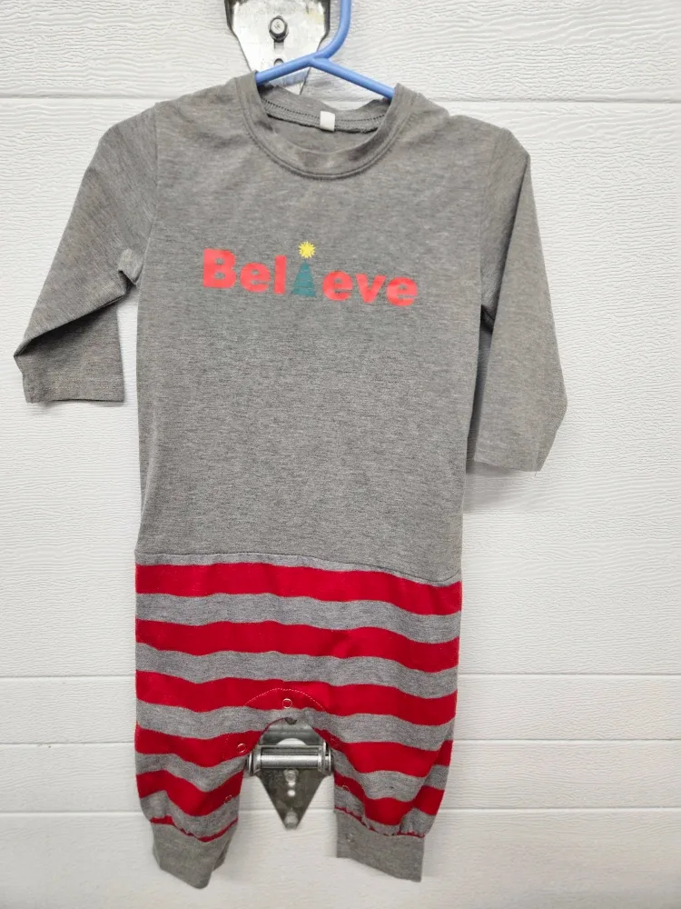 Baby Outfit, Believe - Size 6-9M