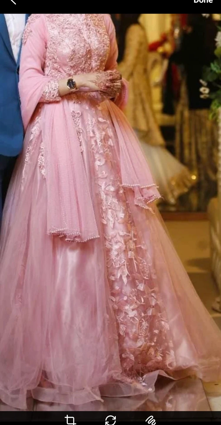 Pink Embroidered Gown - photo 3