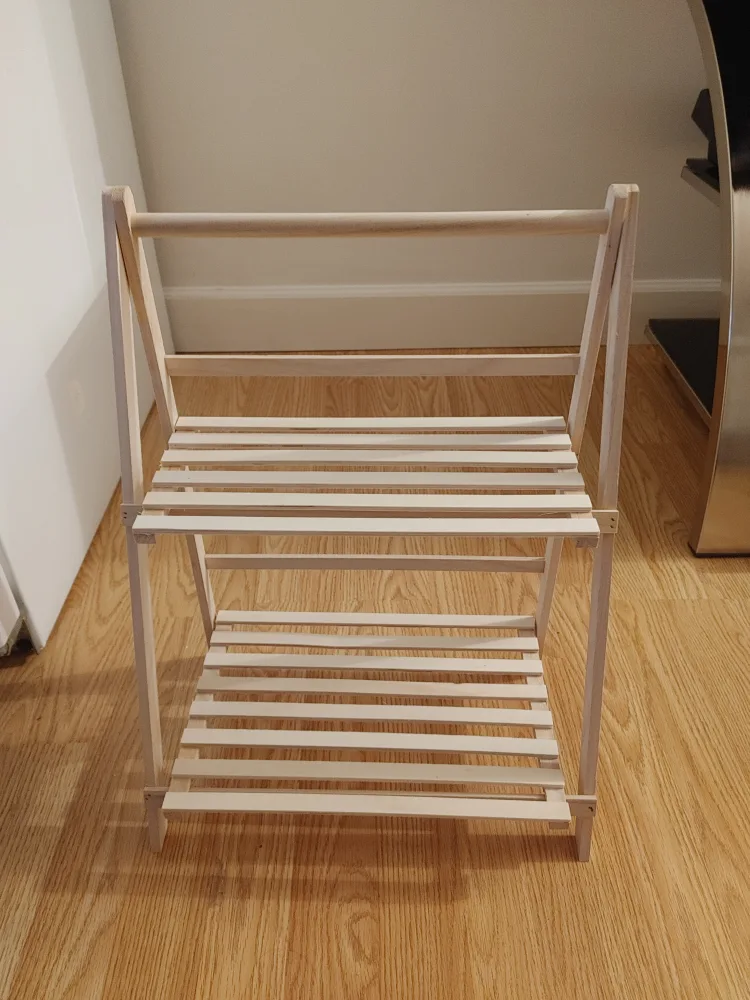 Folding Wooden Stand Shelf New image indicator(4)