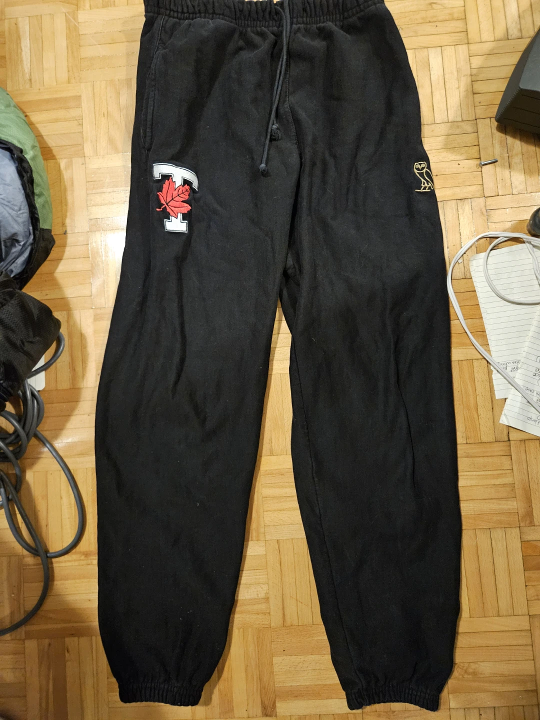 Moving Sale!! October's Very Own (OVO) Black Sweatpants - Size L - photo 2