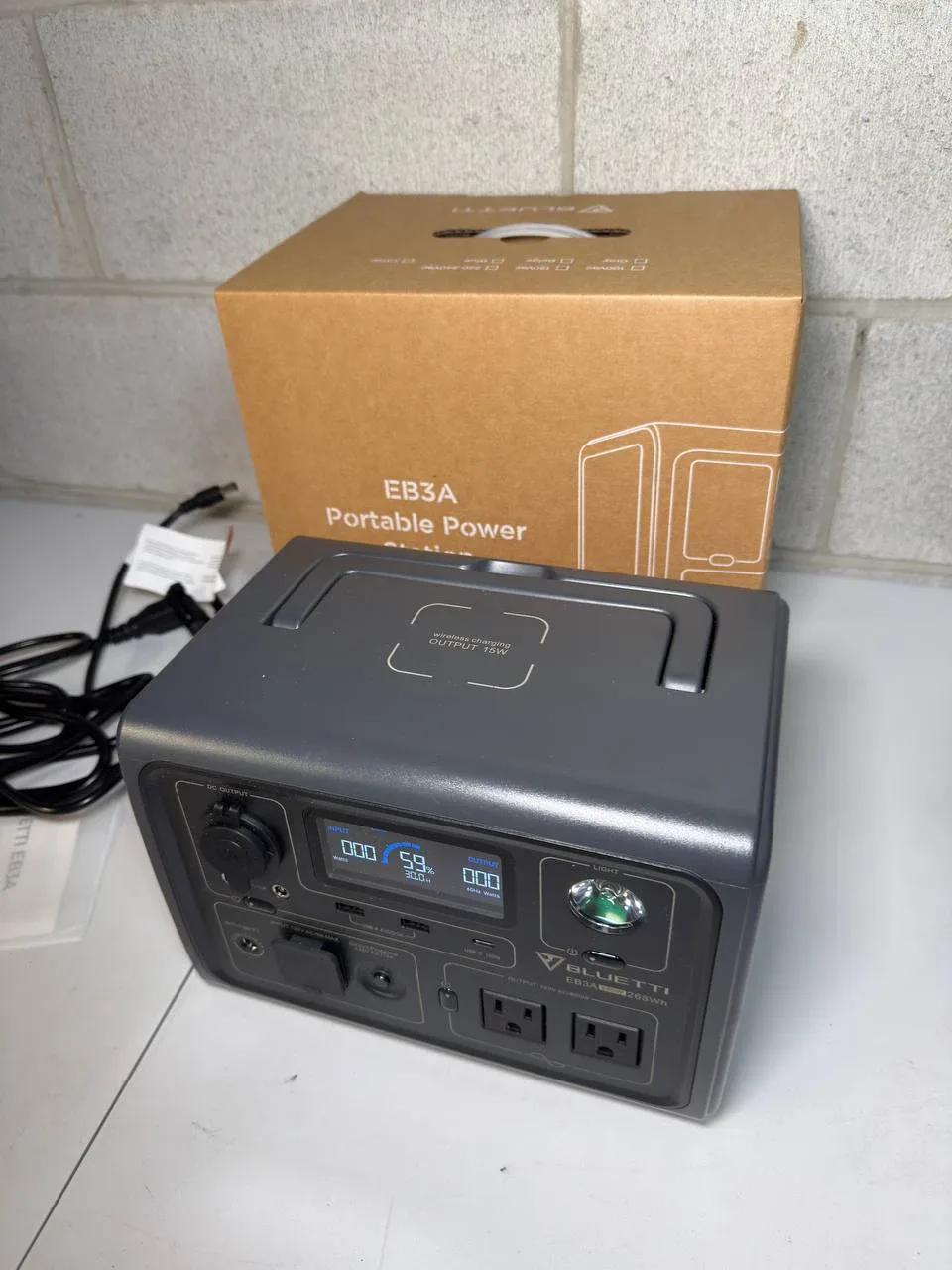 BLUETTI Solar Generator EB3A, 268Wh LiFePO4 Battery Backup image indicator(2)