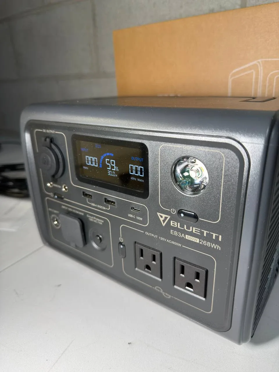 BLUETTI Solar Generator EB3A, 268Wh LiFePO4 Battery Backup image indicator(3)