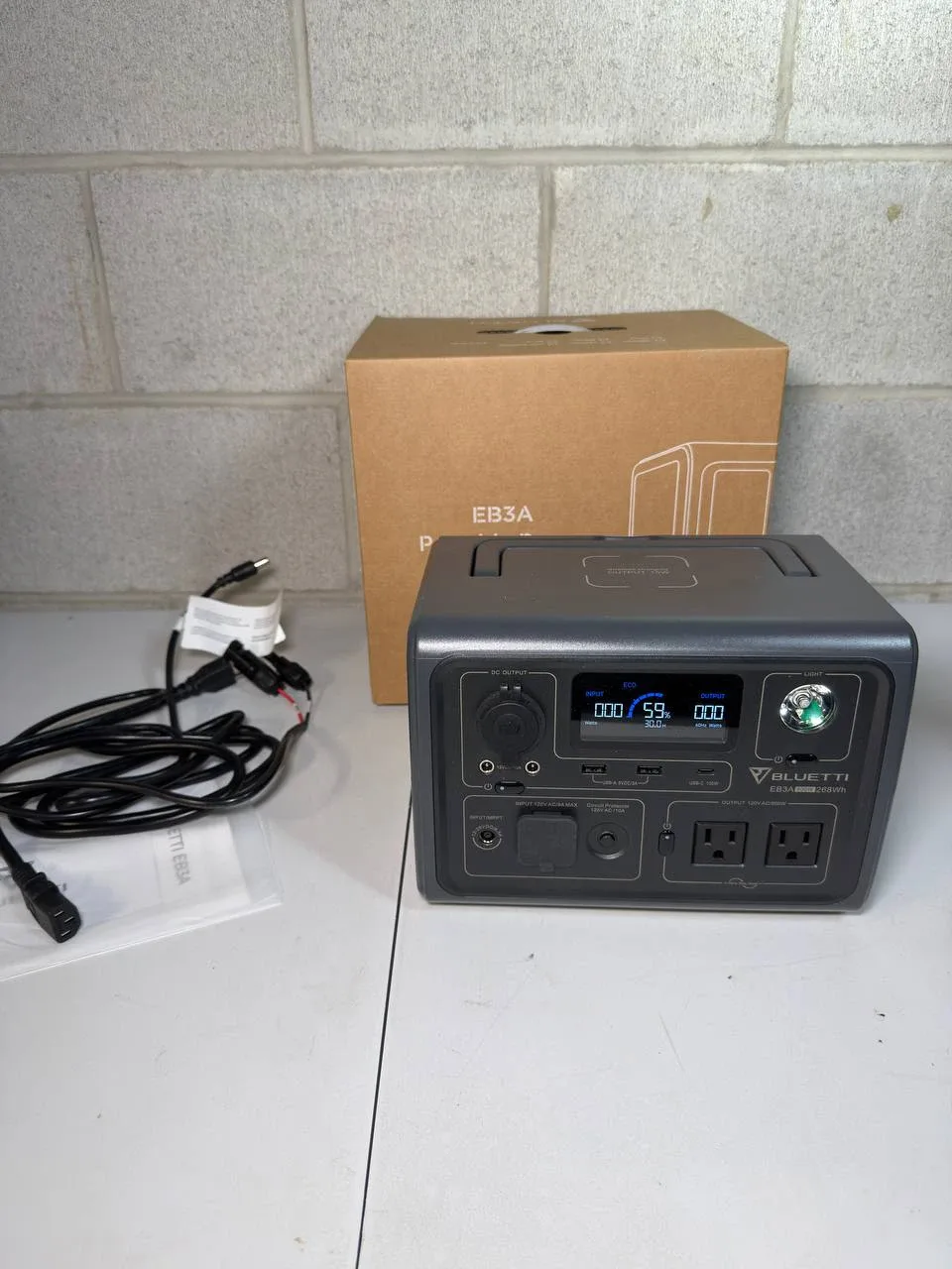 BLUETTI Solar Generator EB3A, 268Wh LiFePO4 Battery Backup image indicator(5)