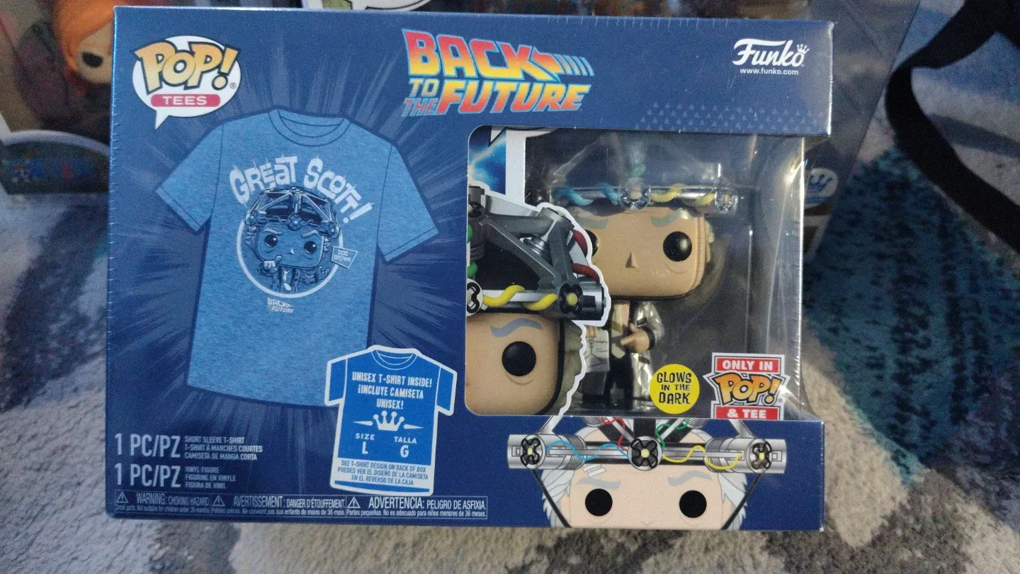 Funko Pop! Back to the Future Doc Brown with Tee - Size L image indicator(5)