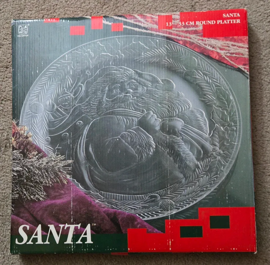 Vintage Santa 13" Serving Platter