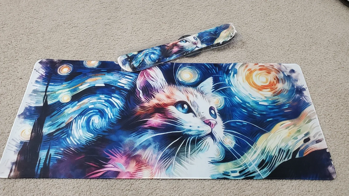 Cat Starry Night keyboard set image indicator(2)