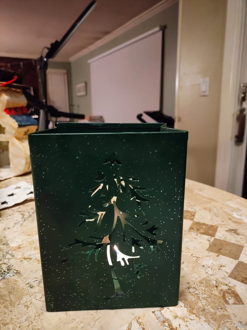 Vintage, Christmas Metal Candle Holder - photo 3