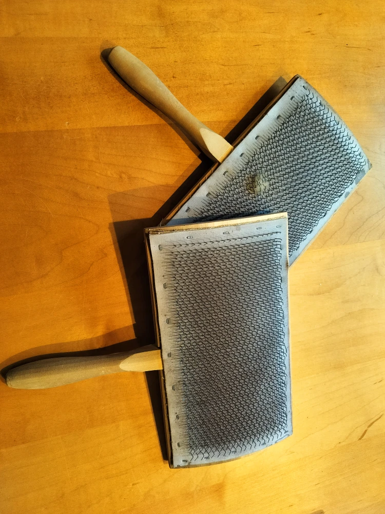 2 Sets of Wool Carders for Fibre Arts - photo 3