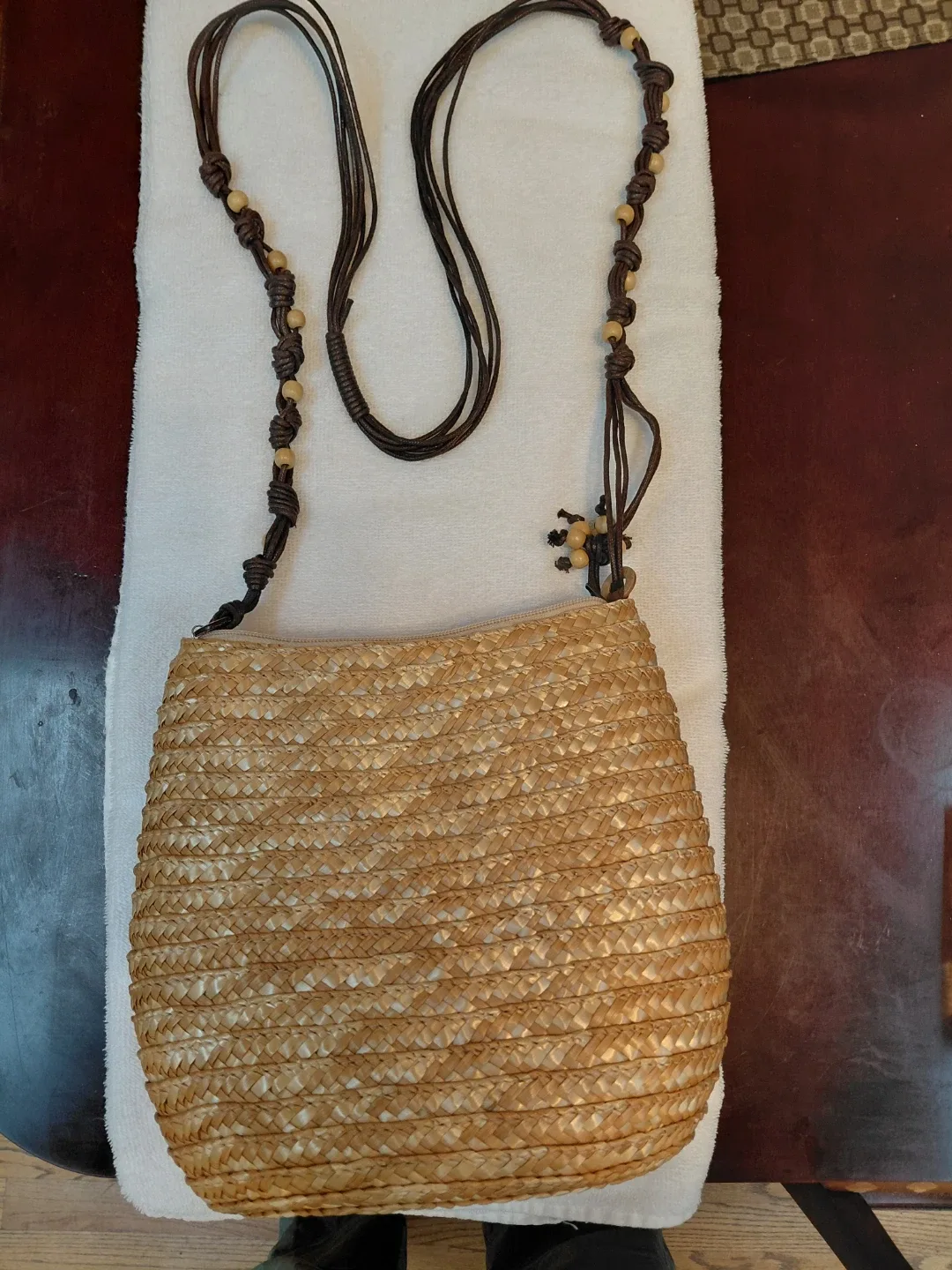 Straw Woven Shoulder Bag Cruise Club image indicator(2)