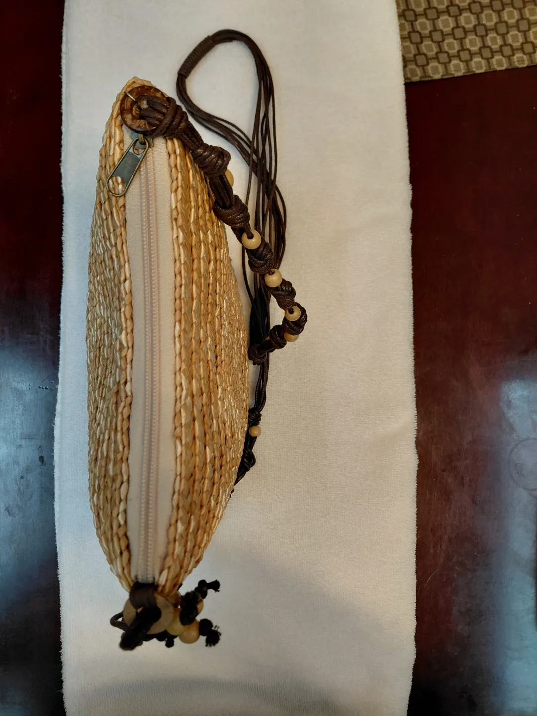 Straw Woven Shoulder Bag Cruise Club image indicator(3)