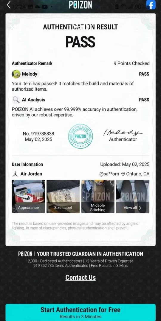 Air Jordan 1 Retro High Union Los Angeles, Size 11.5 image indicator(10)