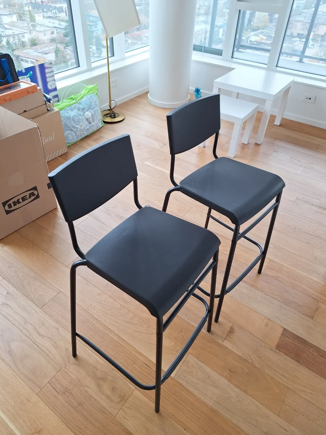 IKEA STIG Bar stool with backrest, counter height image indicator(4)
