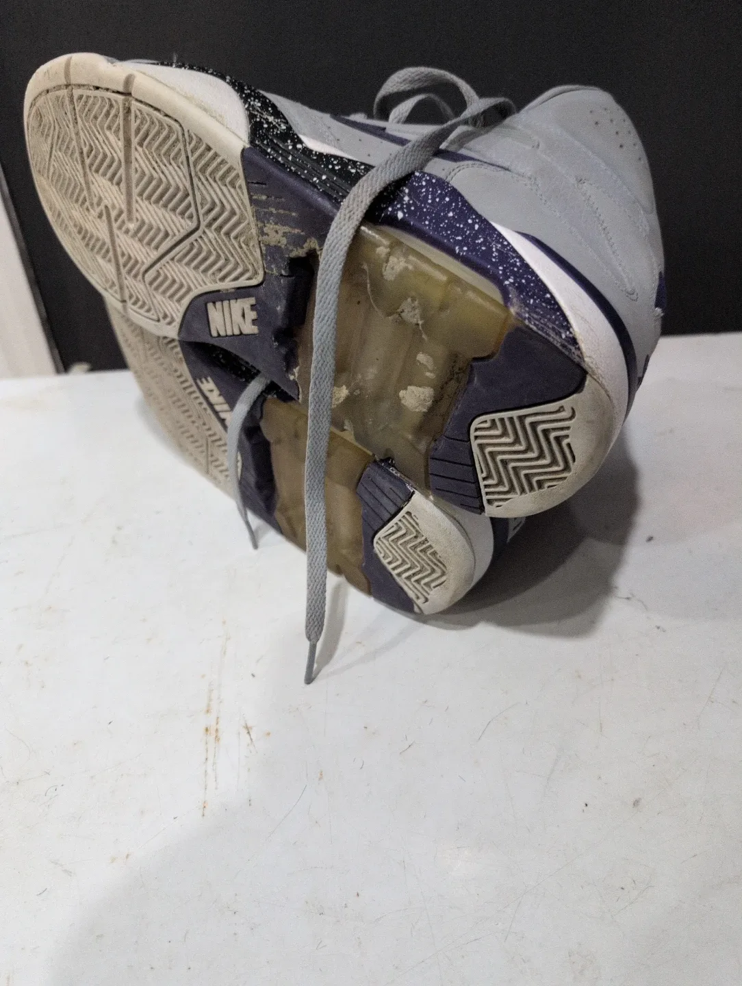 Nike Air Flight Lite High Grey Sneakers image indicator(2)