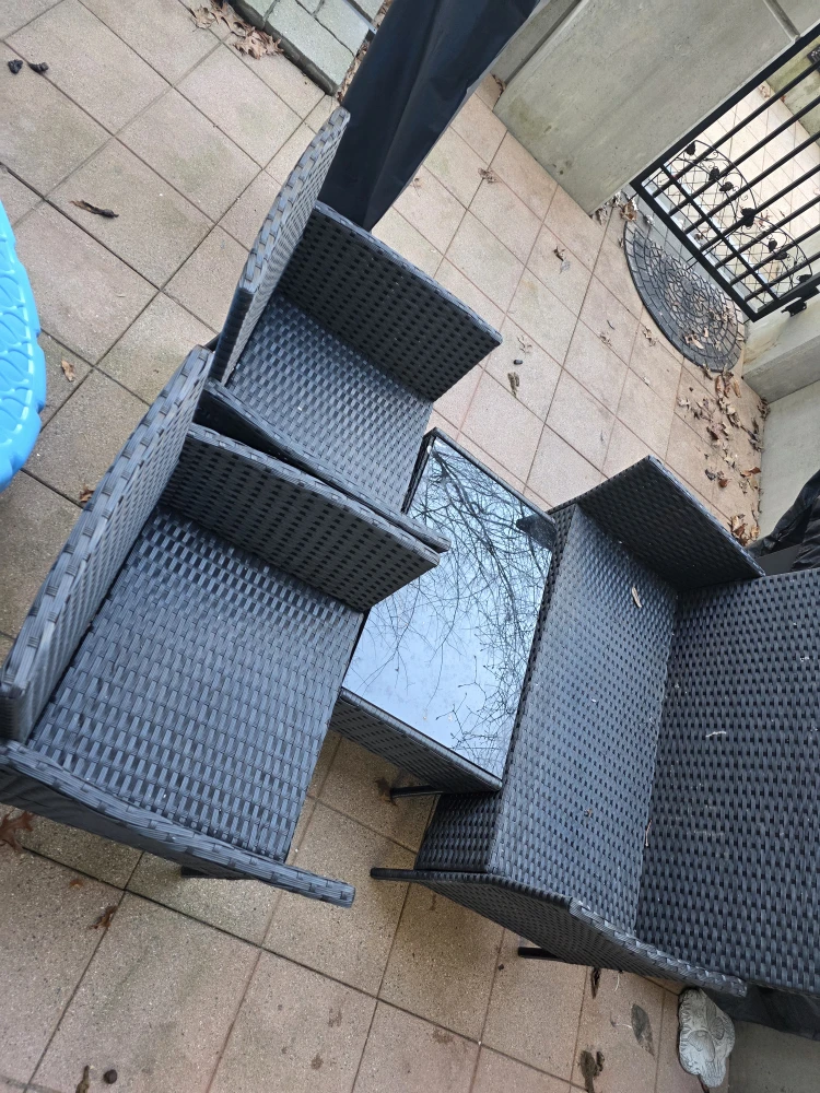 Wicker Patio Set - Loveseat, Chairs, Table - photo 2