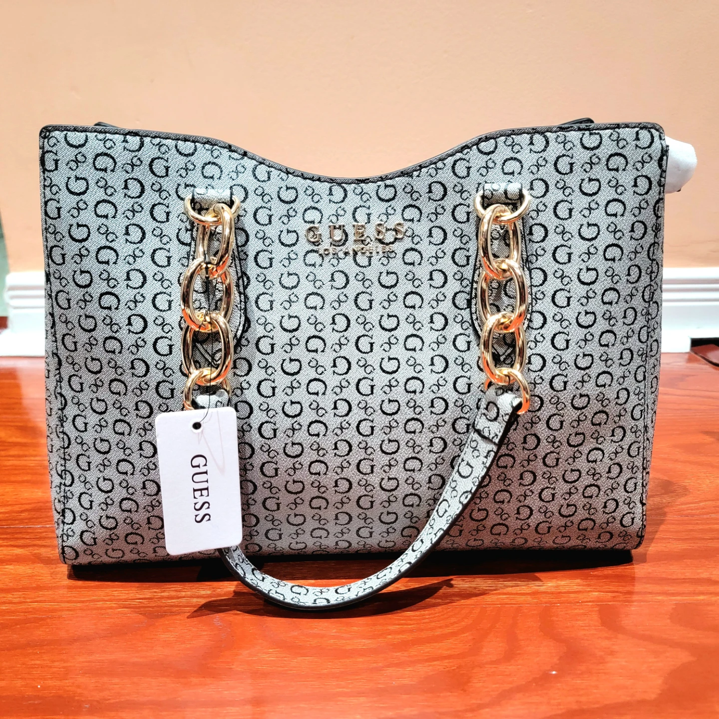 Guess Chiarra Logo Satchel Bag
