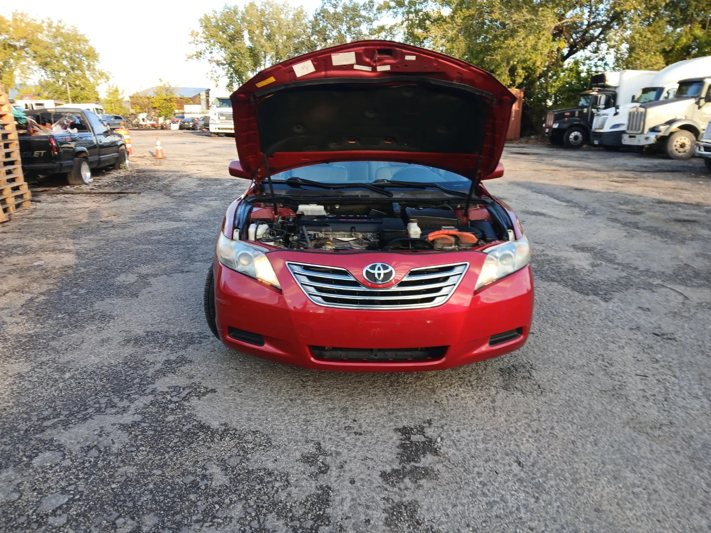 Red Toyota Camry Sedan