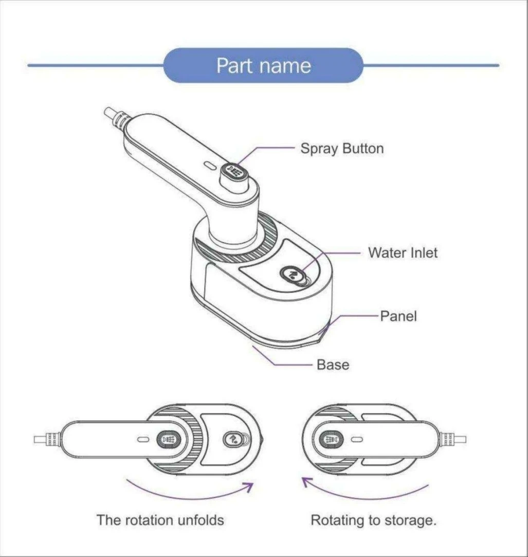 Portable Folding Electric Iron - photo 3