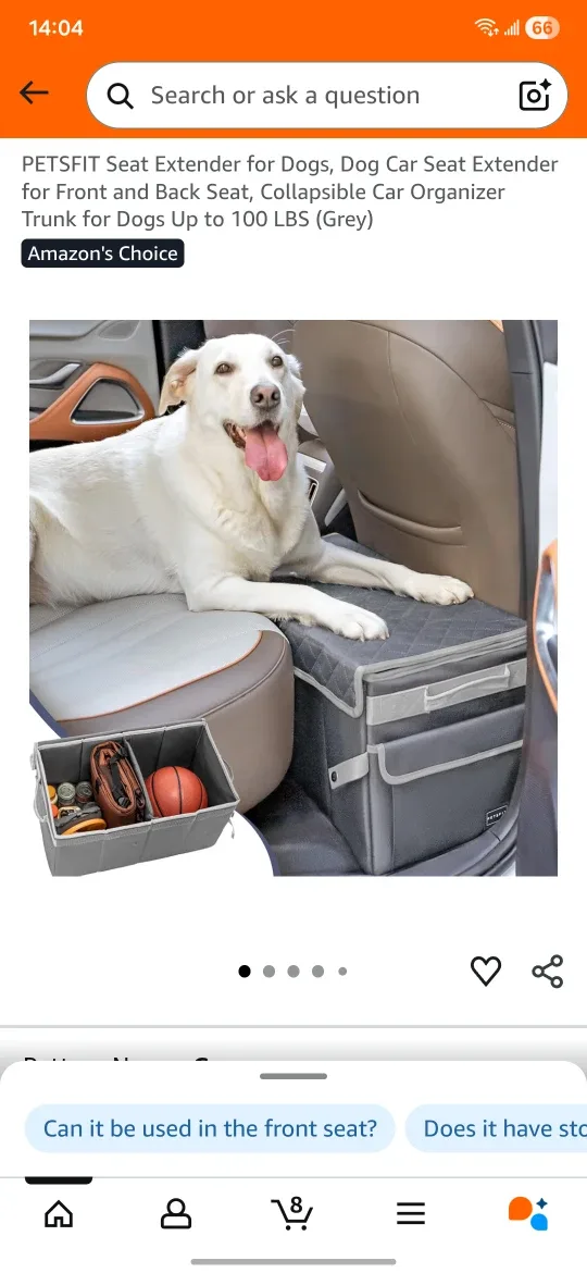 PETSFIT Collapsible Car Organizer - Grey