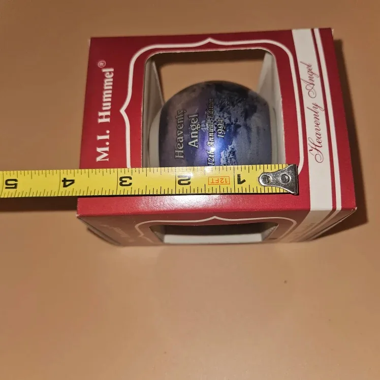 Heavenly Angel Christmas Glass Ornament M J Hummel 1994 image indicator(8)