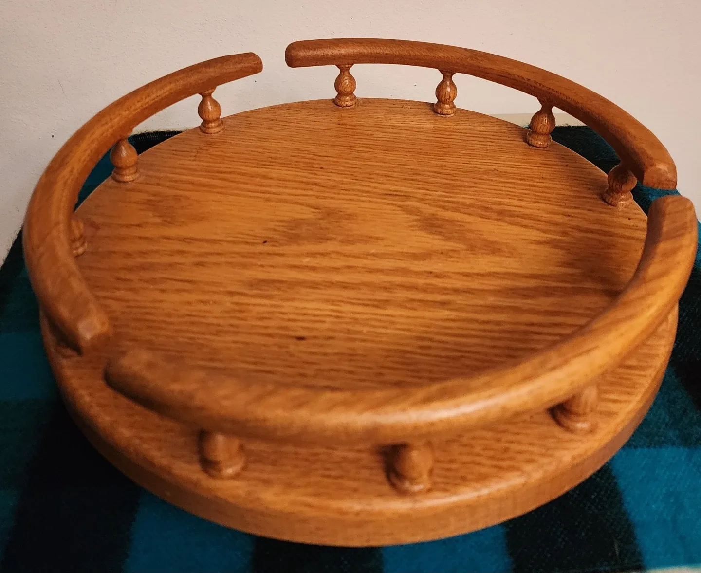 Wooden Rotating Serving Tray thumbnail