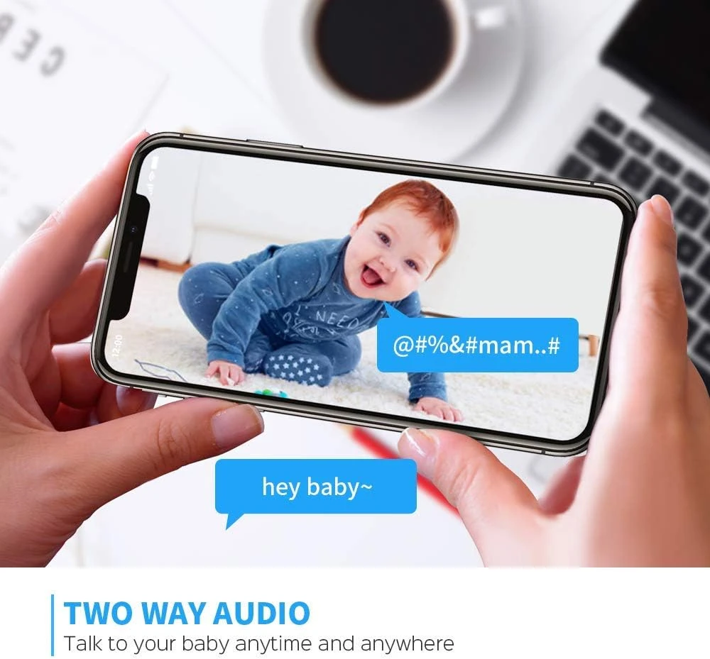 Panamalar Baby Monitor, 1080P WiFi Indoor Security Camera - photo 3