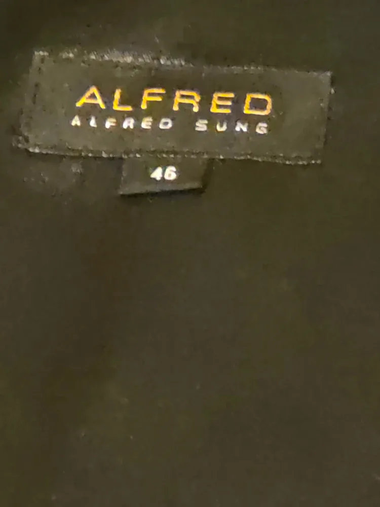 Alfred Sung Black Coat - Size 46