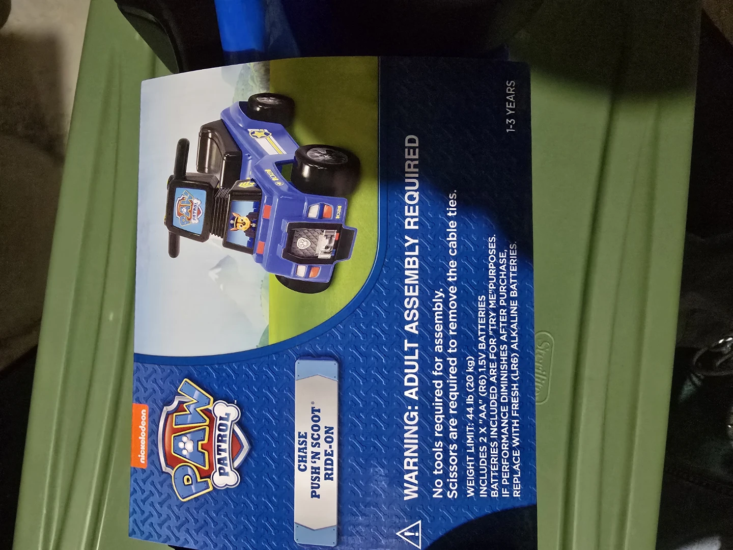 Paw Patrol Chase Push 'N Scoot Ride-On Toy - photo 2
