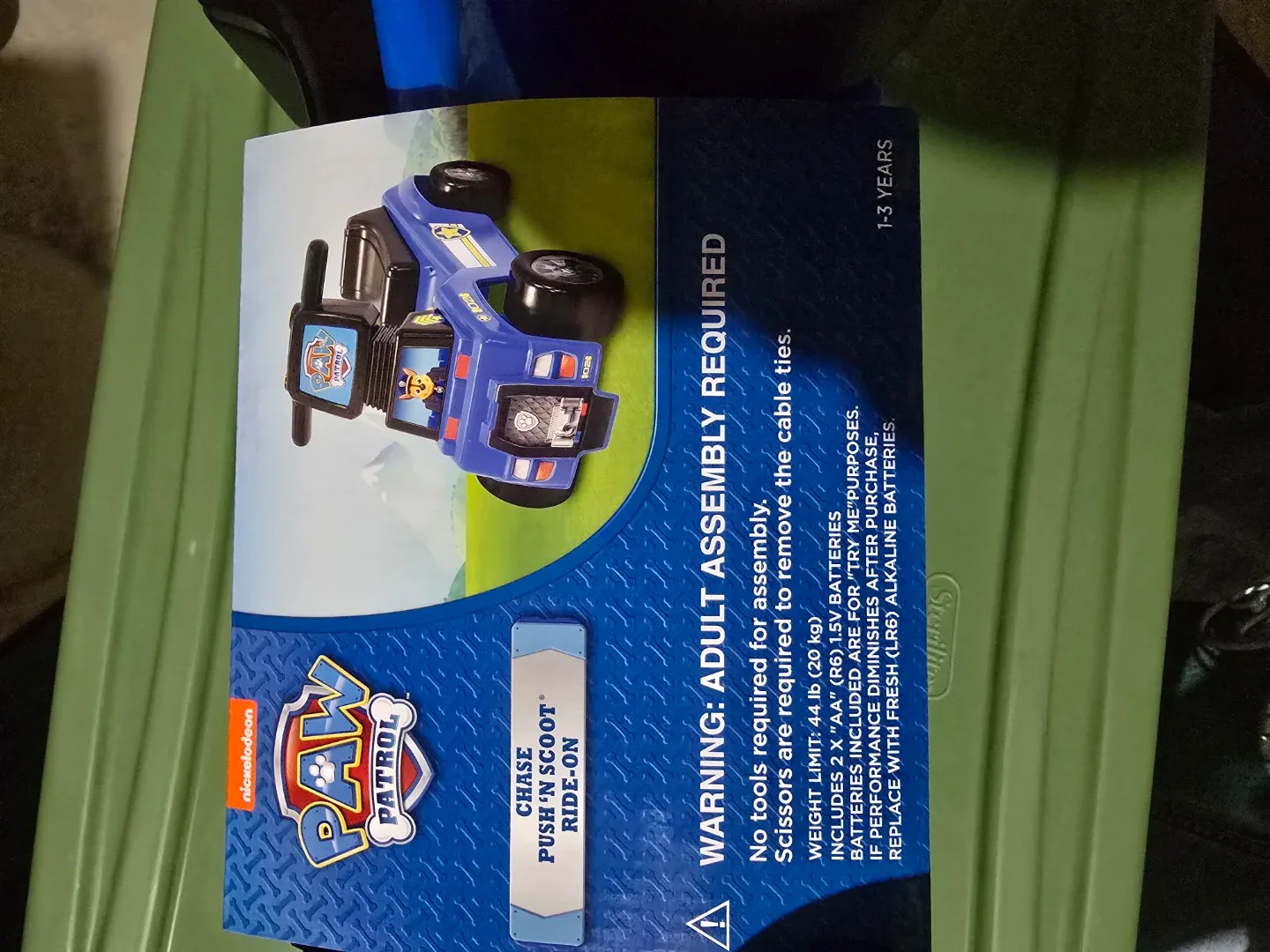 Paw Patrol Chase Push 'N Scoot Ride-On Toy image indicator(2)