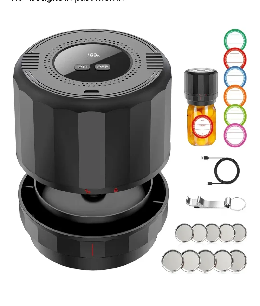 Electric Mason Jar Vacuum Sealer image indicator(2)